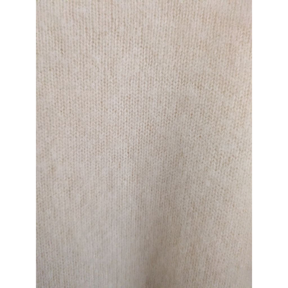Women's FIELD GEAR Beige Cashmere V-Neck Sweater L, Made in Japan - Picture 6 of 6